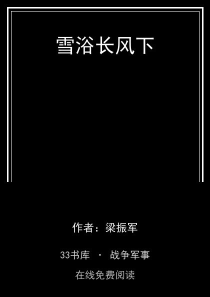 雪浴长风下封面
