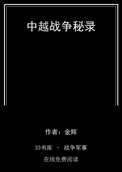 中越战争秘录封面