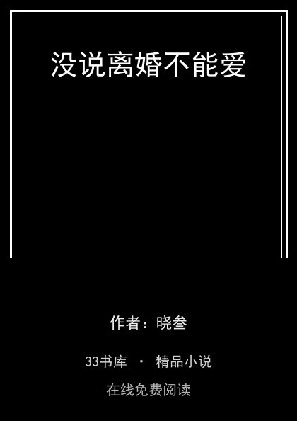 没说离婚不能爱封面