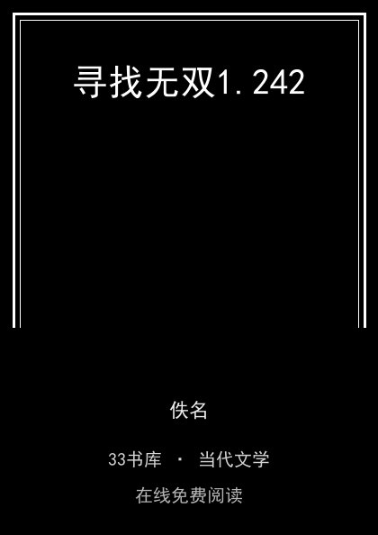 寻找无双封面