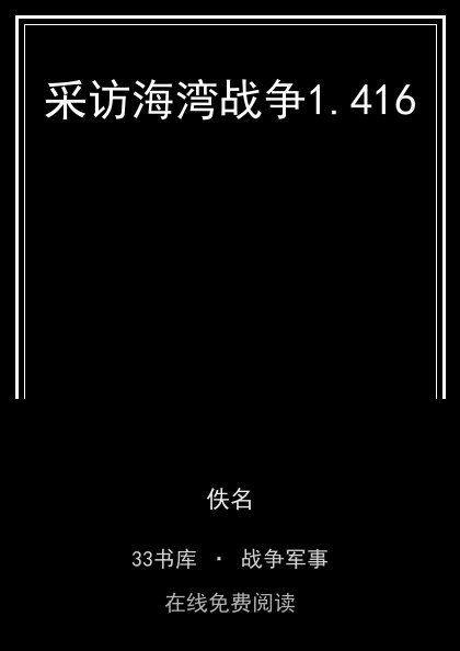 采访海湾战争封面