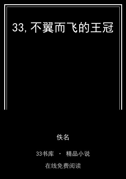 33,不翼而飞的王冠封面