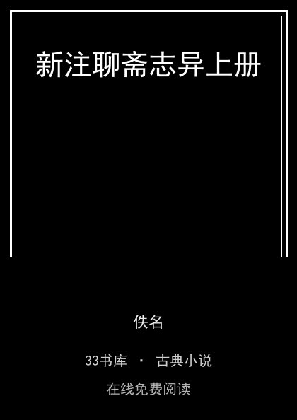 新注聊斋志异上册 封面