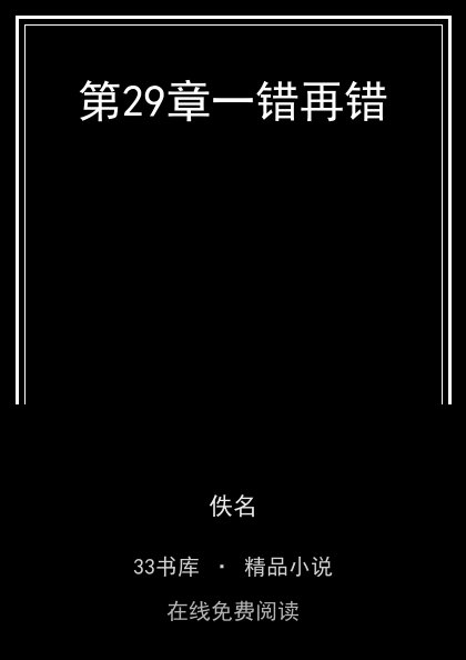 第29章一错再错封面