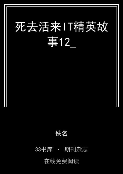 死去活来IT精英故事12_封面