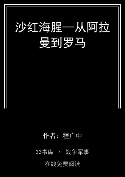 沙红海腥—从阿拉曼到罗马封面