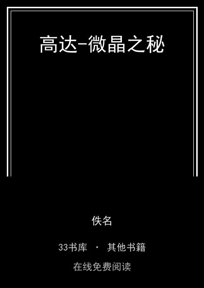 高达-微晶之秘封面