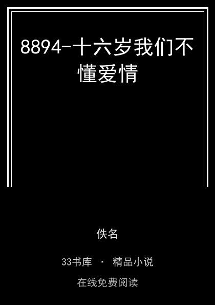 8894-十六岁我们不懂爱情封面