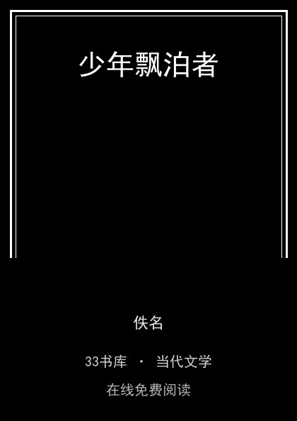 少年飘泊者 封面