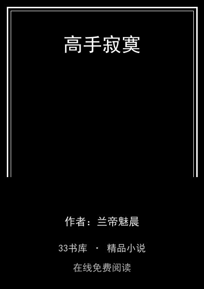 高手寂寞封面