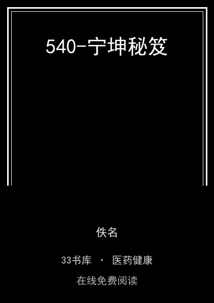 540-宁坤秘笈封面