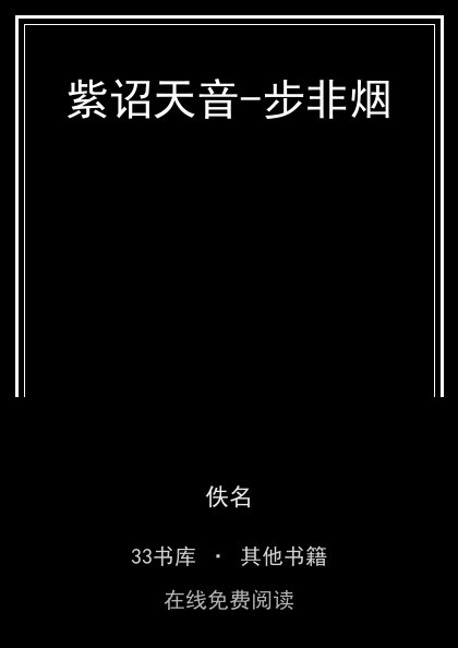 紫诏天音-步非烟封面