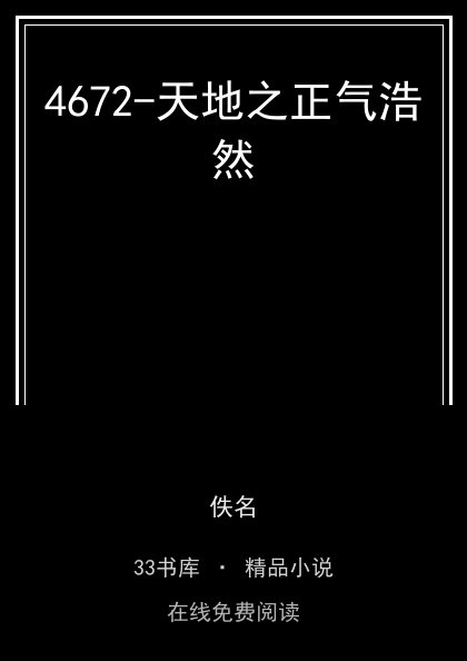 4672-天地之正气浩然封面