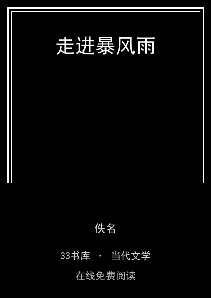 走进暴风雨 封面