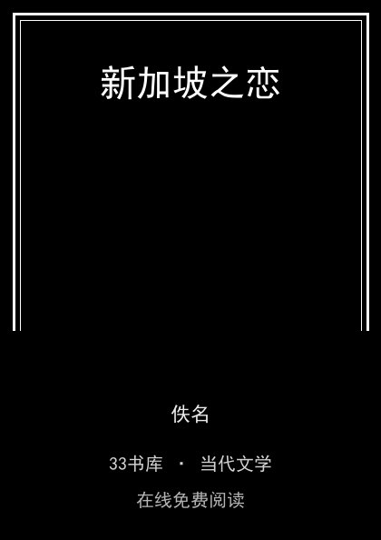 新加坡之恋封面