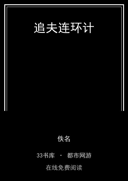 追夫连环计封面