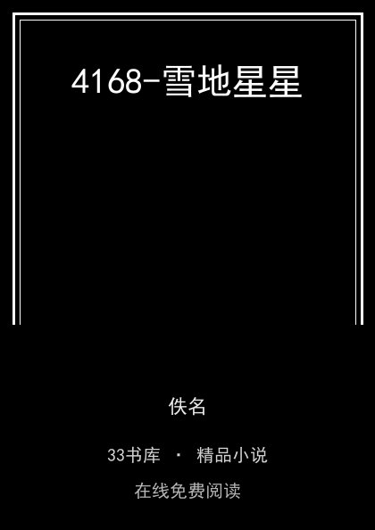 4168-雪地星星封面