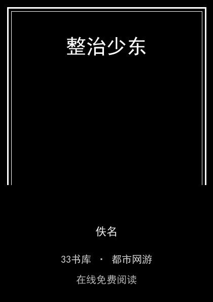 整治少东封面