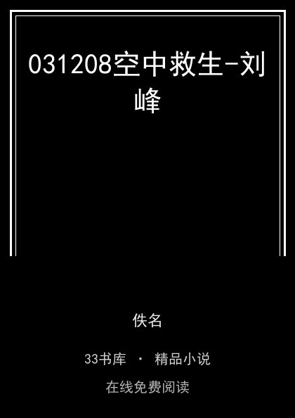 031208空中救生-刘峰封面