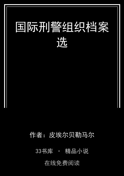国际刑警组织档案选 封面