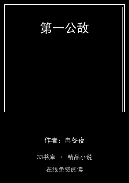 第一公敌封面