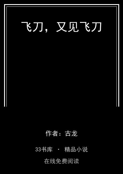 飞刀，又见飞刀封面