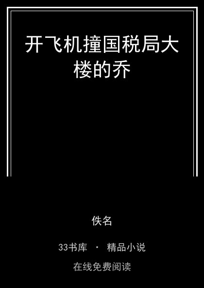 开飞机撞国税局大楼的乔封面