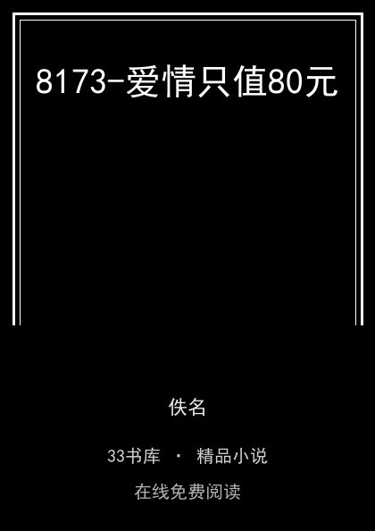 8173-爱情只值80元封面