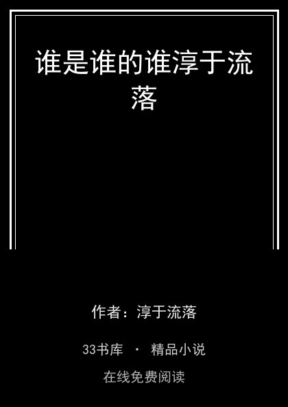 谁是谁的谁淳于流落封面