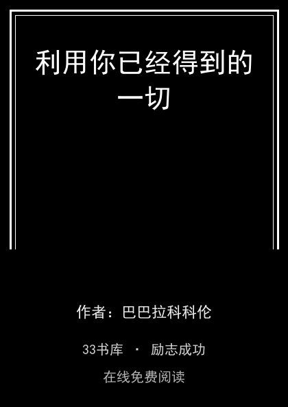 利用你已经得到的一切封面