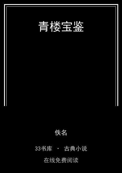 青楼宝鉴封面