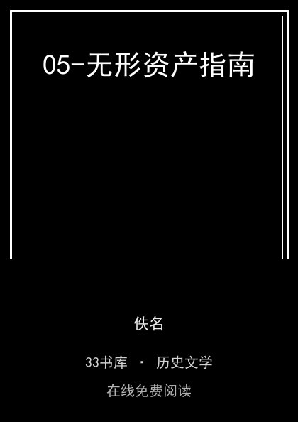 05-无形资产指南封面