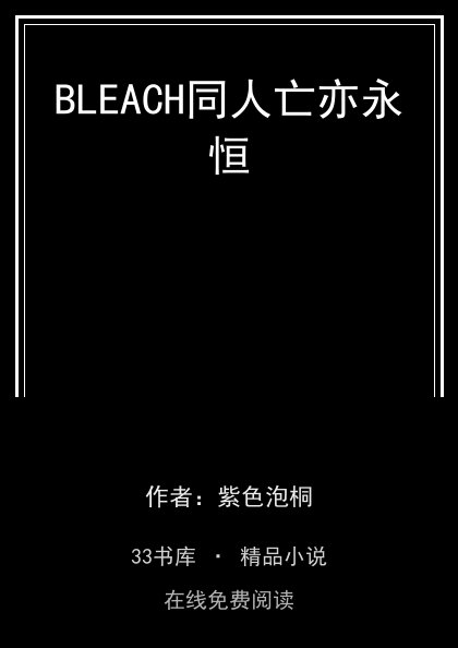 BLEACH同人亡亦永恒 封面
