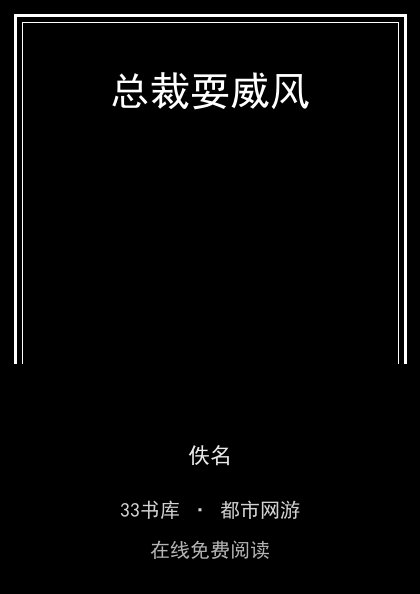 总裁耍威风封面