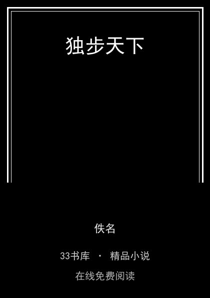 独步天下封面
