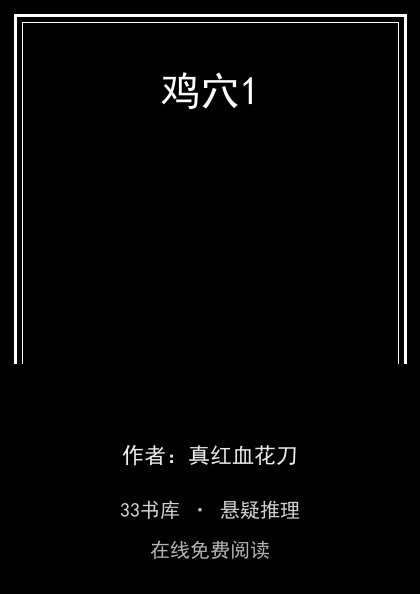 鸡穴1 封面