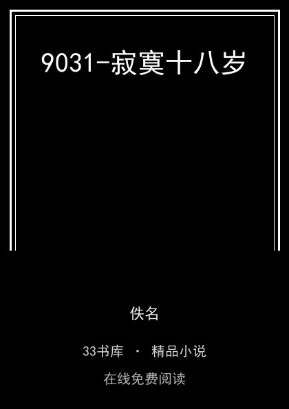 9031-寂寞十八岁封面