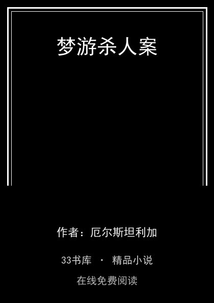 梦游杀人案 封面