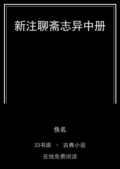 新注聊斋志异中册 封面