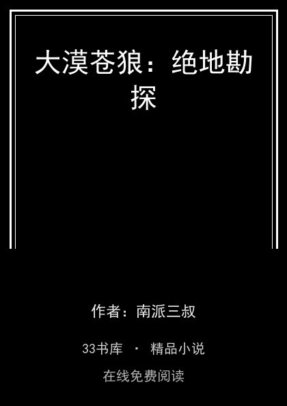 大漠苍狼：绝地勘探封面