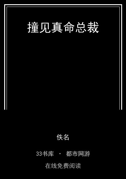 撞见真命总裁封面