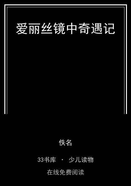 爱丽丝镜中奇遇记 封面
