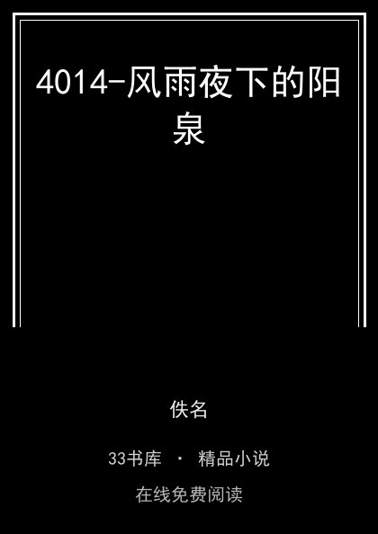 4014-风雨夜下的阳泉封面