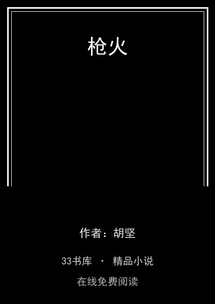 枪火封面