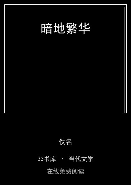 暗地繁华 封面