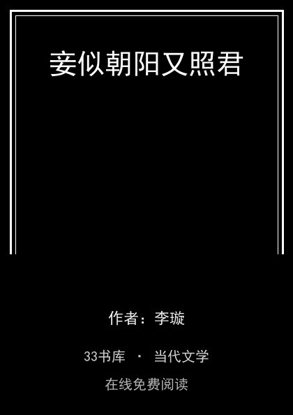 妾似朝阳又照君 封面