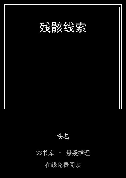 残骸线索封面