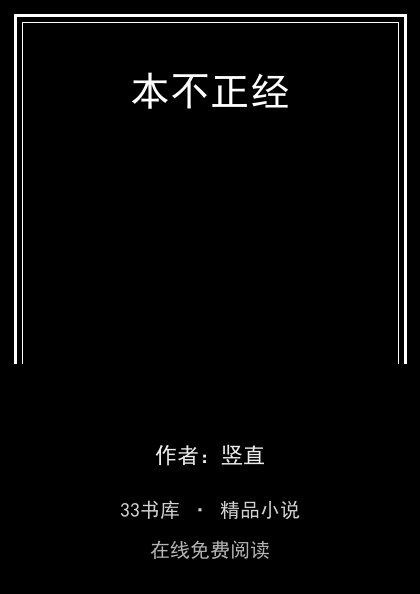 本不正经封面