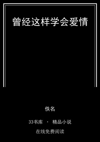 曾经这样学会爱情封面