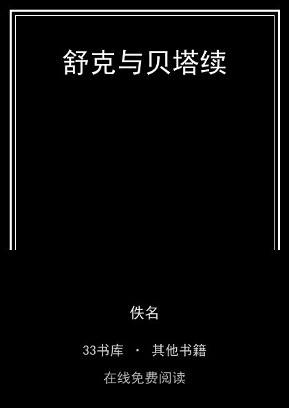 舒克与贝塔续封面
